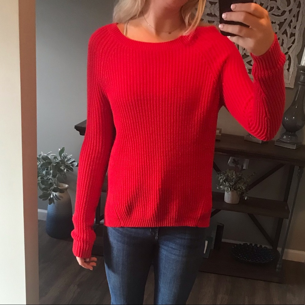 Express red chunky sweater size medium - Picture 1 of 7
